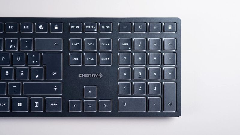 Teclado Inal&aacute;mbrico Cherry Kw 9100 Slim Recarga... image number null