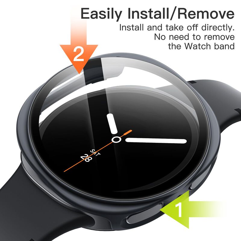 Funda Jetech para Galaxy Watch 9/8 44mm Grafito image number null