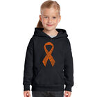 Sudadera Con Capucha Word Art Para Ni&ntilde;a - Ms Ribbon - Negro