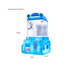 Maquina Garra Peluches Azul Mini Doll Caza Luz Led Sonido Azul Audiotek