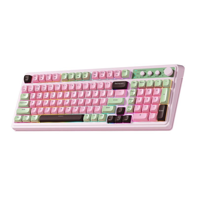 Teclado Inal&aacute;mbrico Aula AULA Bluetooth 99 Tecl... image number null