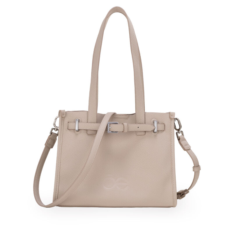 Bolsa Tote Maxi Con Hebilla Decorativa Color Gr... image number null
