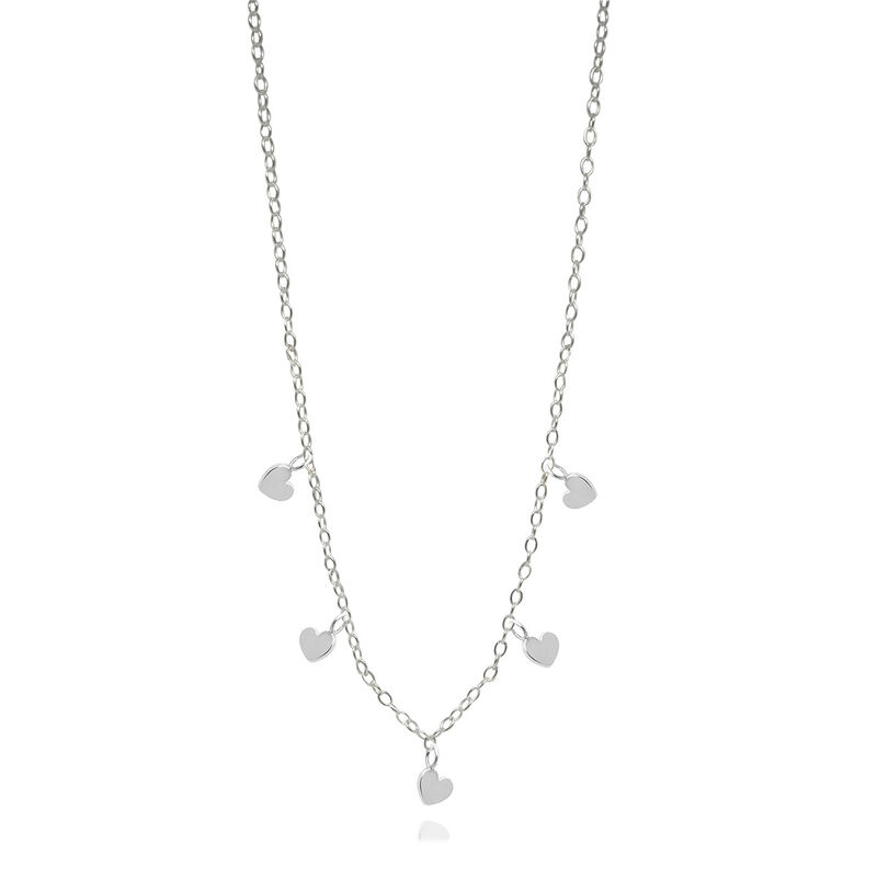 Collar Corazones de Plata Amore con Cadena image number null