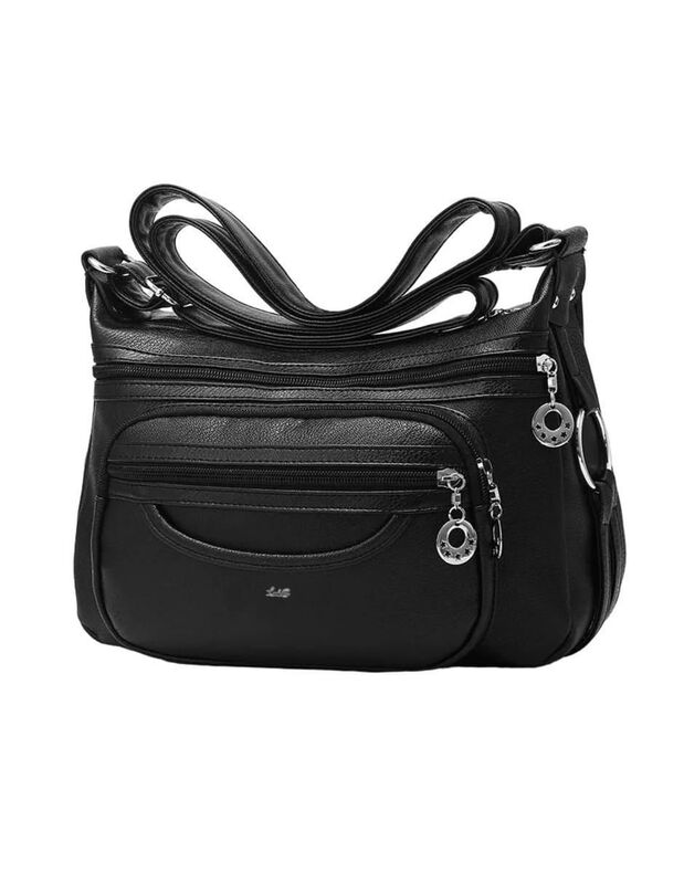 Bolsa Bandolera Pink Brule De Cuero Para Mujer image number null