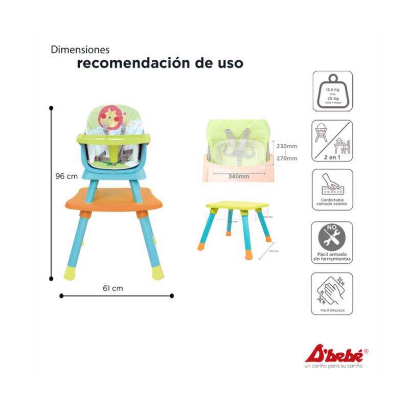 Periquera D Bebé Grow With Me Azul + Verde image number null