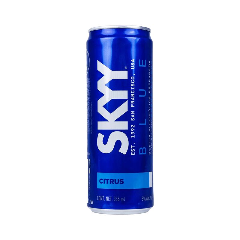 Vodka Skyy Blue Lata 355 Ml image number null