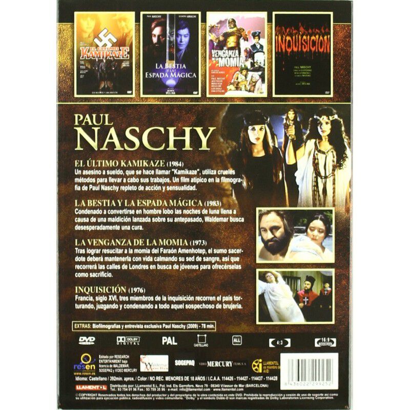 Pack Paul Naschy - Volumen 1 Con 4 Pel&iacute;culas [d... image number null