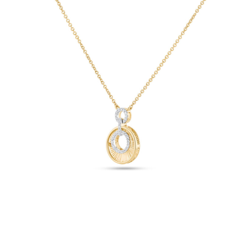 Gargantilla Oro Amarillo 14k Con Diamante 7 Pts... image number null