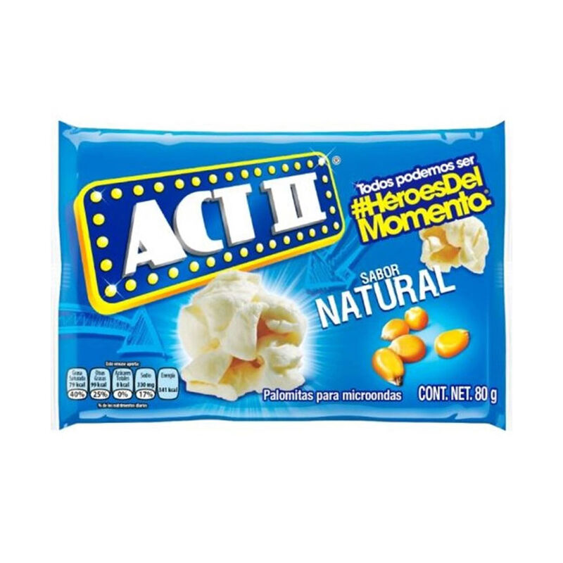 PALOMITAS ACT II 80GR NATURAL image number null