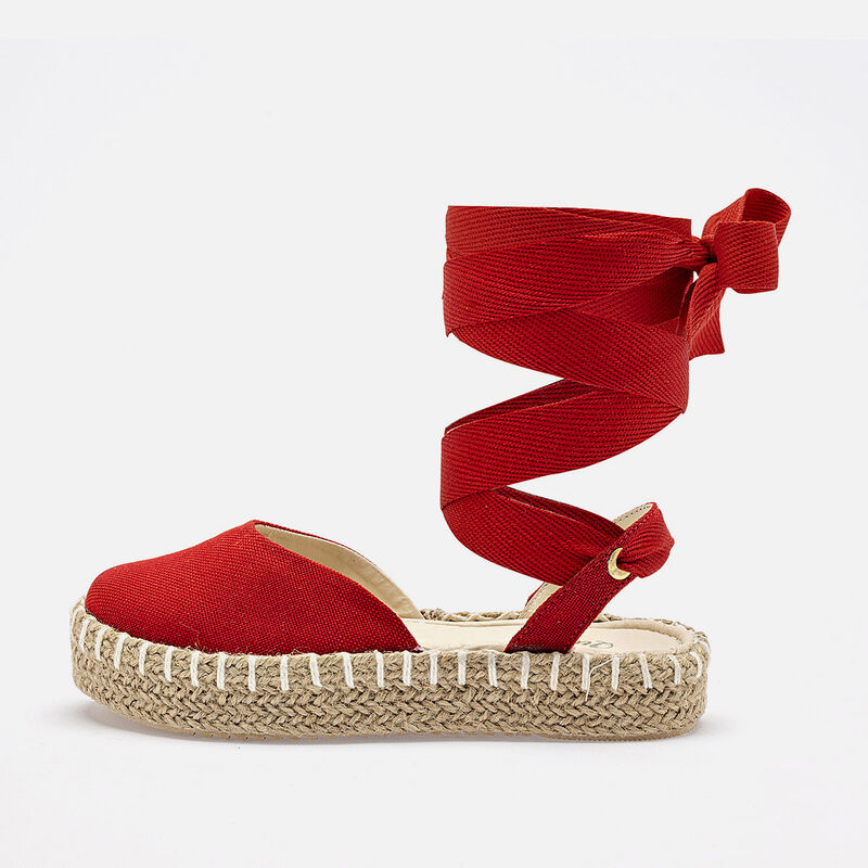 Queen zapato Plataforma rojo para Ni&ntilde;a image number null