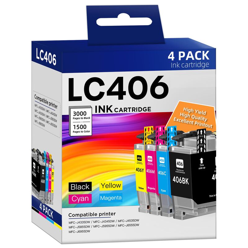 Cartuchos De Tinta Belietop Lc406 Compatibles C... image number null