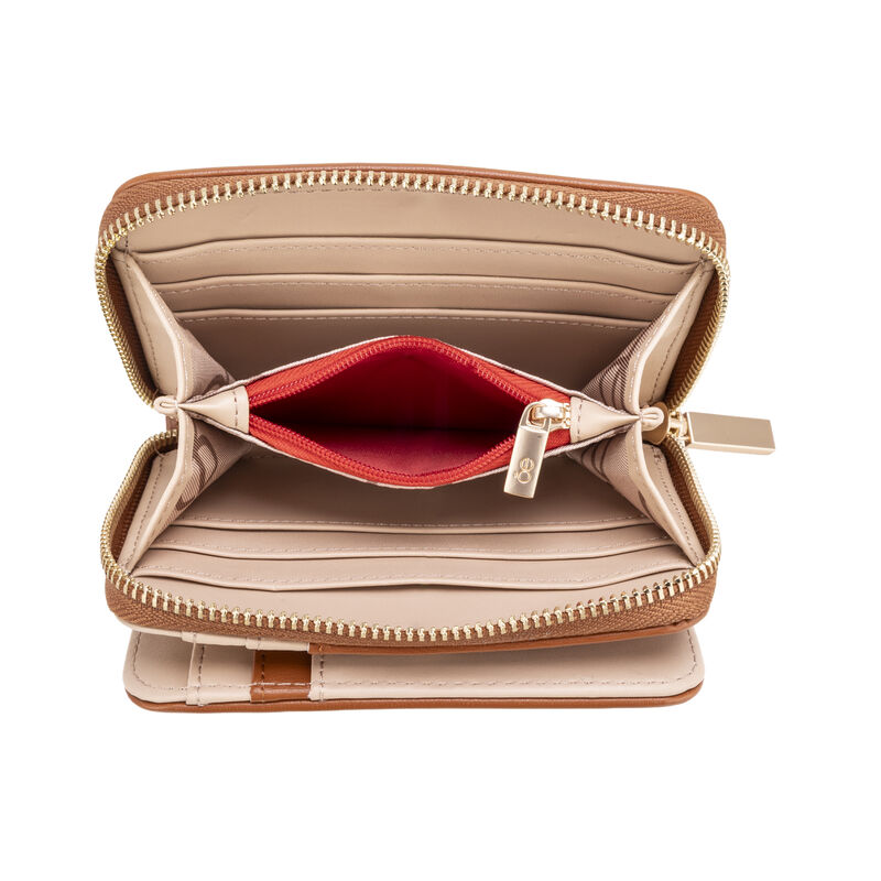 Cartera Hibrida Chica Con Herraje Color Caf&eacute; image number null