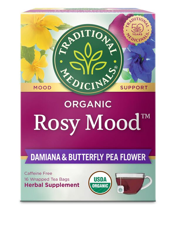 T&eacute; Traditional Medicinals Rosy Mood &ndash; 16 Bolsas image number null