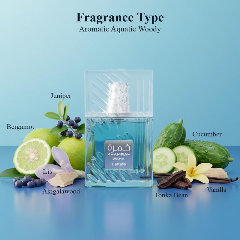 Perfume Lattafa Khamrah Waha Unisex Edp 100 Ml image number null