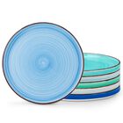 Juego De 6 Platos De Cena Vancasso Azul 27cm