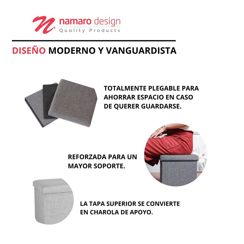 Banco Plegable Con Almacenamiento Interior image number null