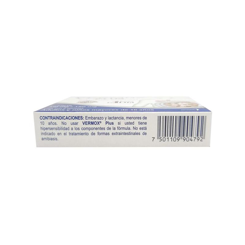 Vermox Plus 300/150 Mg 2 Tableta(s) image number null
