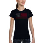 Camiseta Word Art Para Ni&ntilde;a - Proud To Be An American - Negro