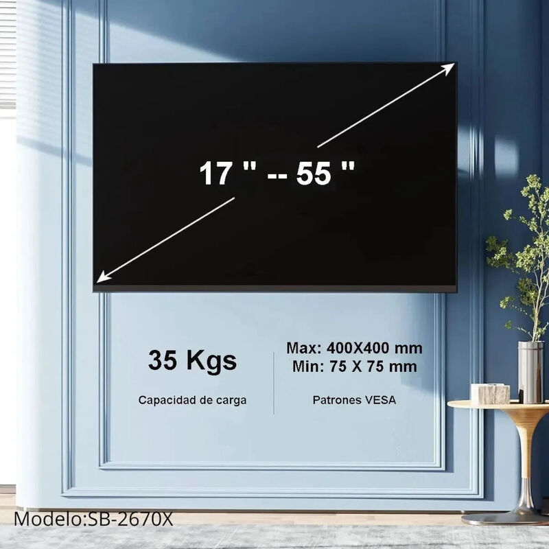 Kit 2 Soportes Tv Bst: 1 Articulado Sb-2670x 17... image number null