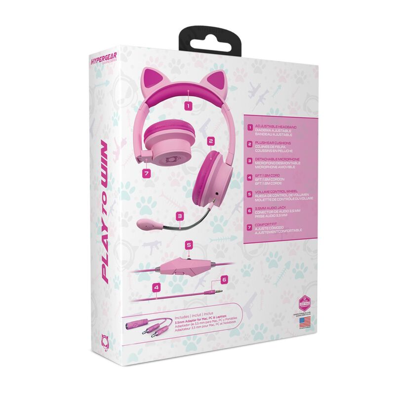 Auricular Al&aacute;mbrico HYPERGEAR para ni&ntilde;os ROSA 3... image number null