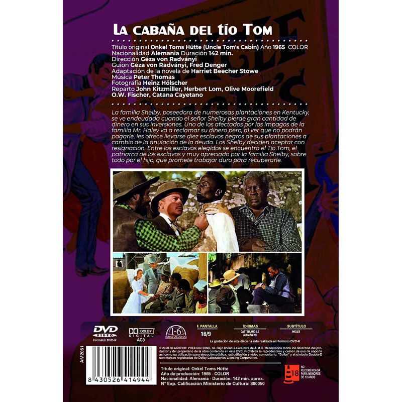 La Caba&ntilde;a Del T&iacute;o Tom (dvd-r) (onkel Toms H&uuml;tte... image number null