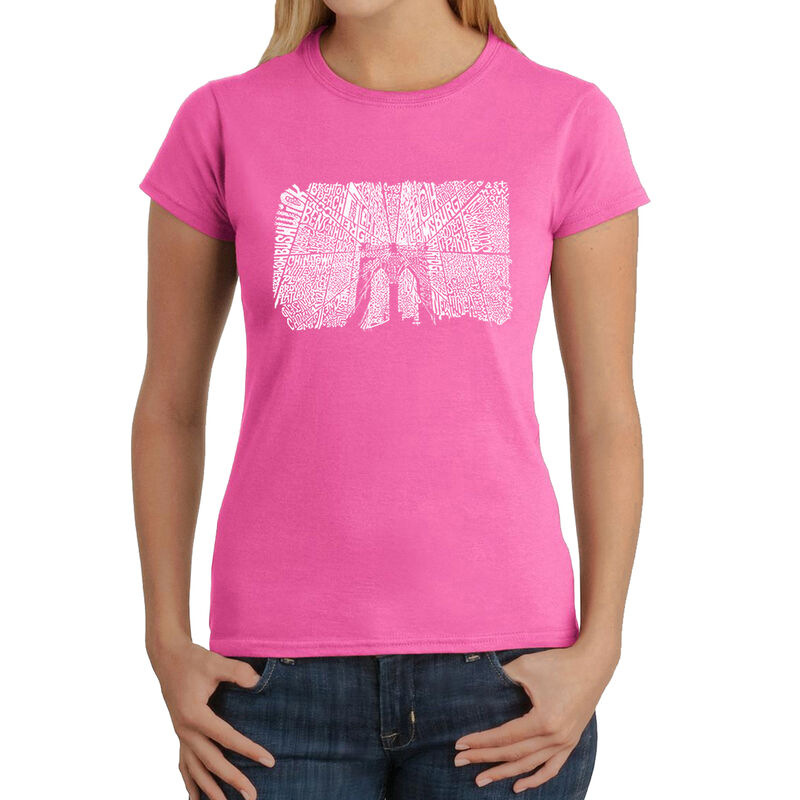 Camiseta Word Art Para Mujer - Brooklyn Bridge-... image number null
