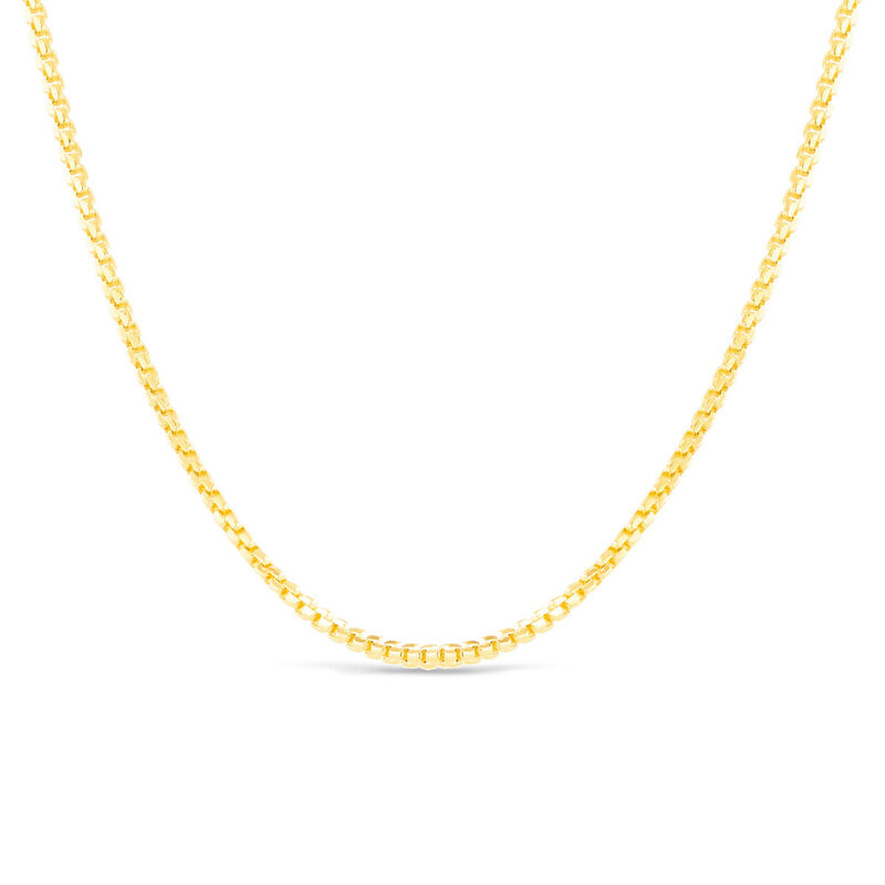 Cadena Round Box Oro 14k 60cm 2mm Elegante image number null