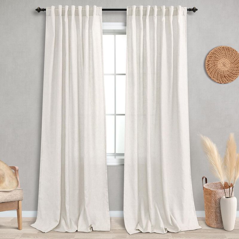 Cortinas Koufall De Lino Transparente, 230 X 22... image number null