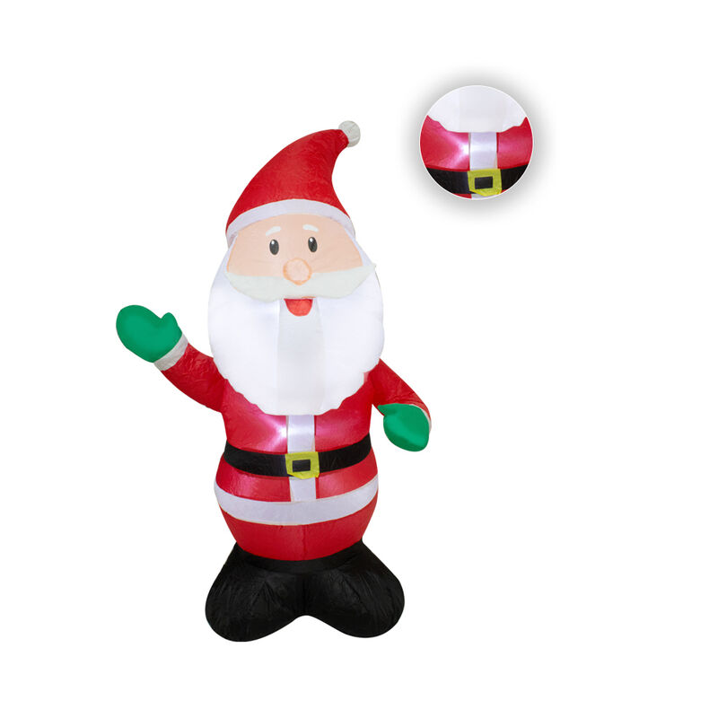 Santa Claus Inflable de 120 CM, Inflable con LE... image number null