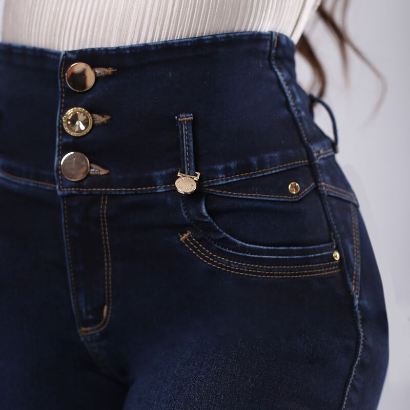 Jeans Skinny Mujer Nyk Tiro Alto Mezclilla Azul... image number null