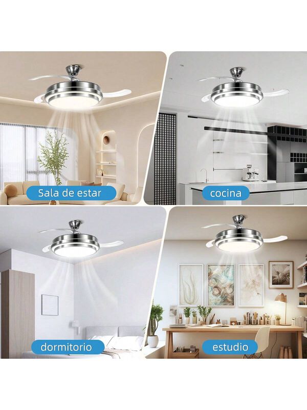 Ventilador De Techo Con Control Remoto L&aacute;mpara ... image number null