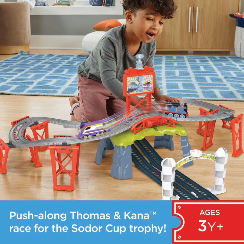 Toy Train Set Thomas Y Sus Amigos Compiten Por ... image number null