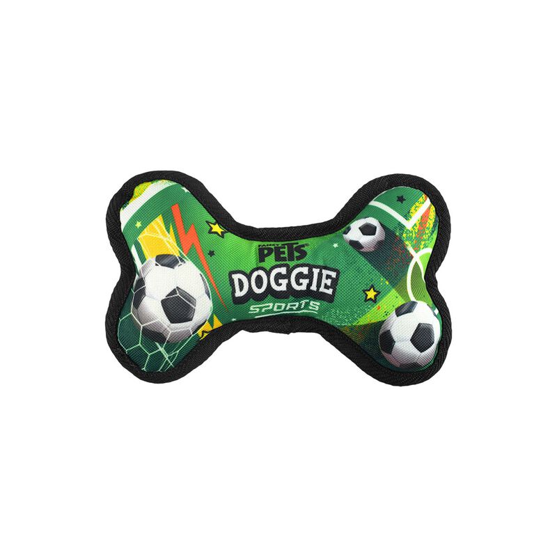 Fancy Pets Juguete Hueso de Tela Dise&ntilde;o Soccer ... image number null