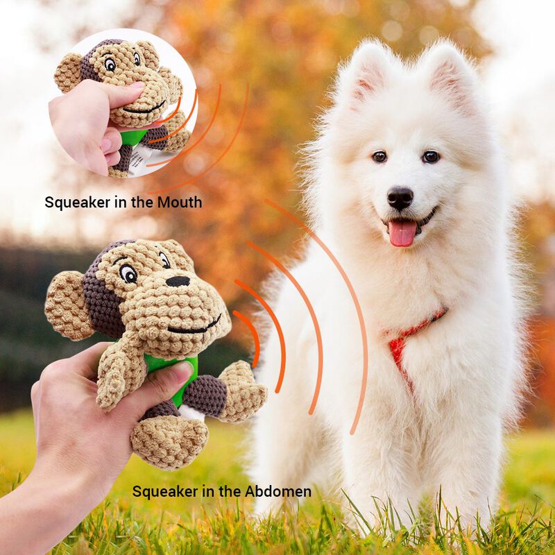 Raffaelo Juguetes Para Perro, Mono De Peluche C... image number null