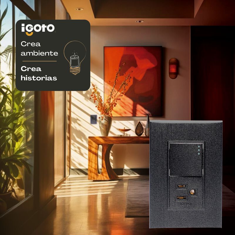 10 Pack Placa de 3 M&oacute;dulos Apagador y contacto ... image number null