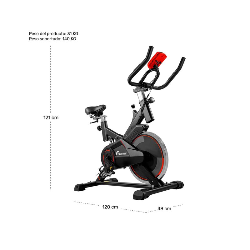Bicicleta Spinning Fija Estatica Fitness Monito... image number null