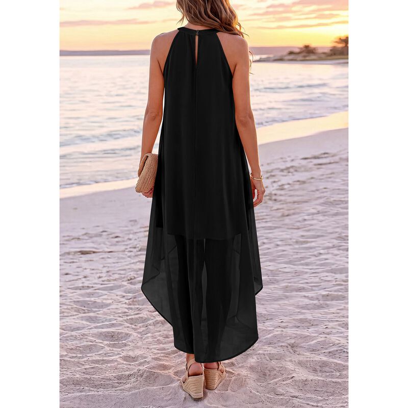 Vestido Maxi Prettygarden Tirantes Negro Talla ... image number null