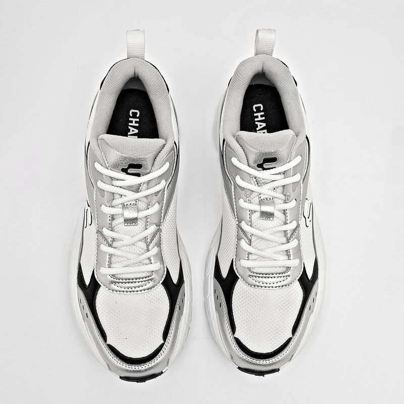 Charly tenis  para hombre blanco plata negro co... image number null