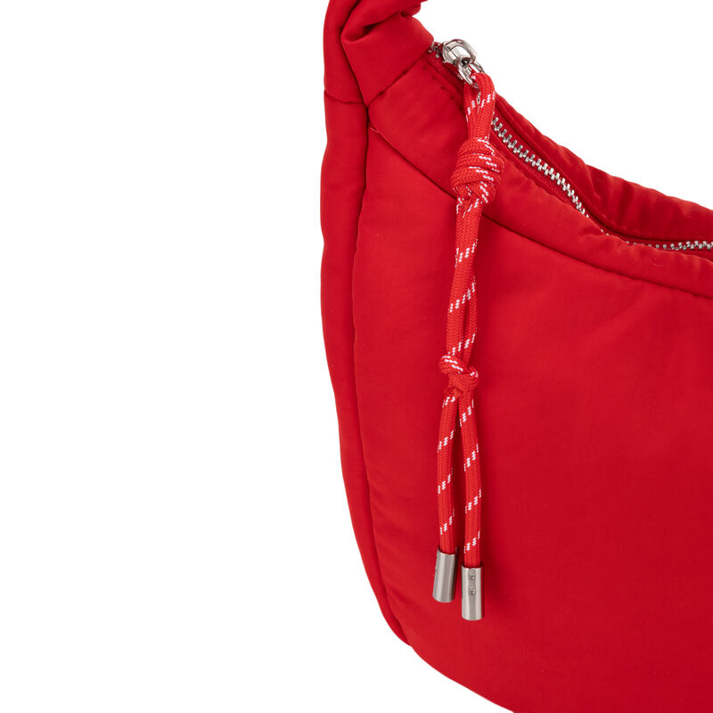 Bolsa Hobo Grande Look Puffy Color Rojo image number null