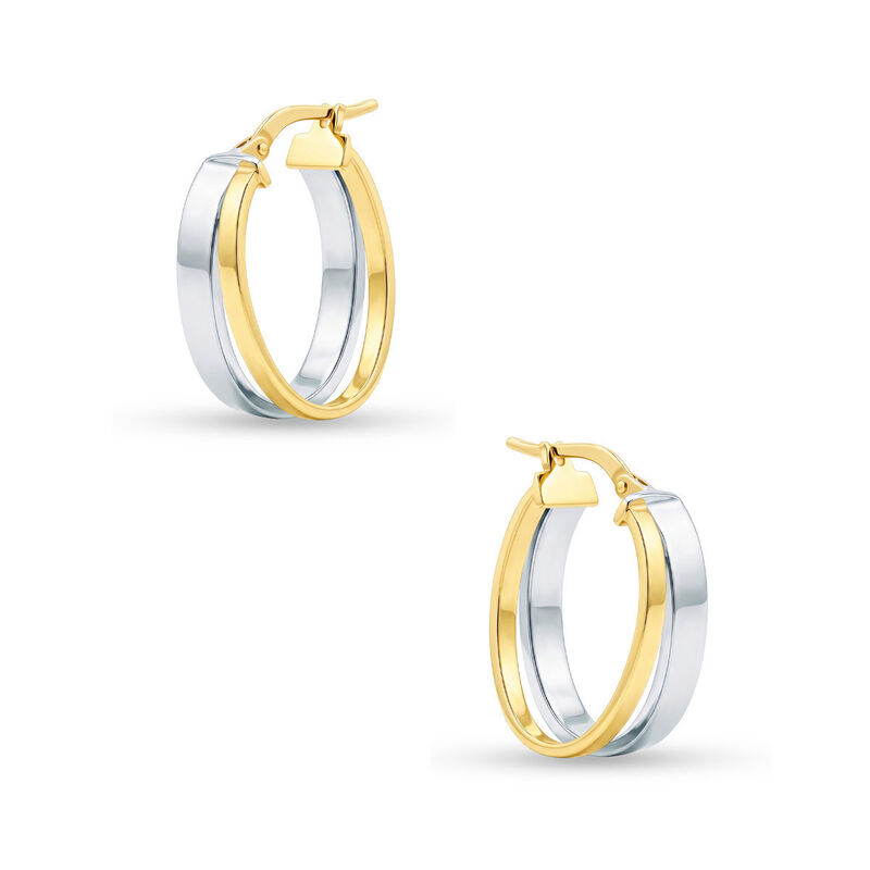 Arracadas 2begold Amarillo Con Blanco (925+1/10... image number null