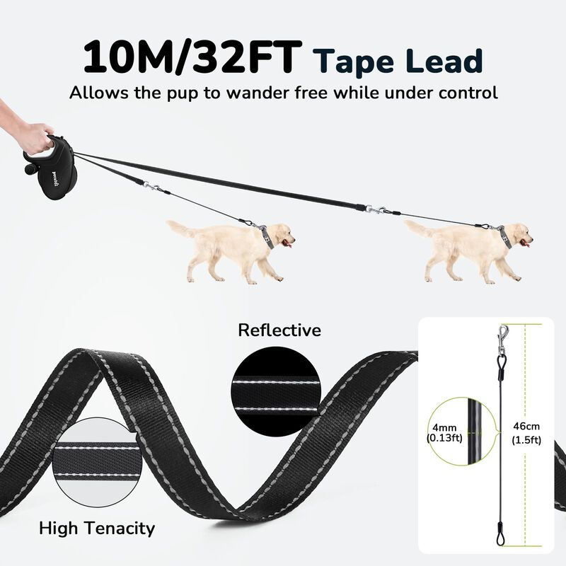 Correa Retr&aacute;ctil Pecute 10 m Para Perro, 50 kg image number null