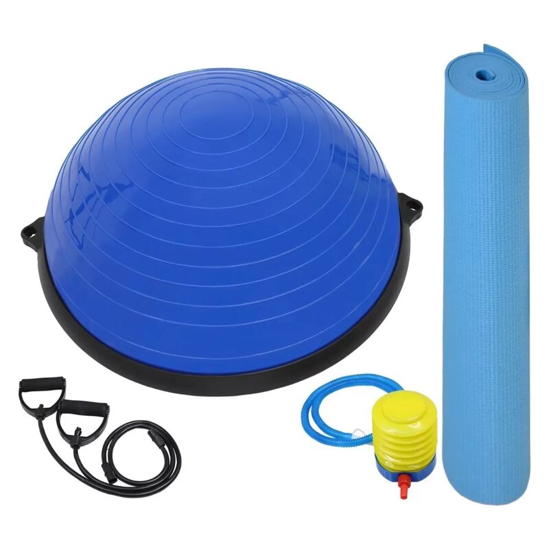 Pelota Azul Tipo Bosu Yoga Terapia Gym + Tapete... image number null