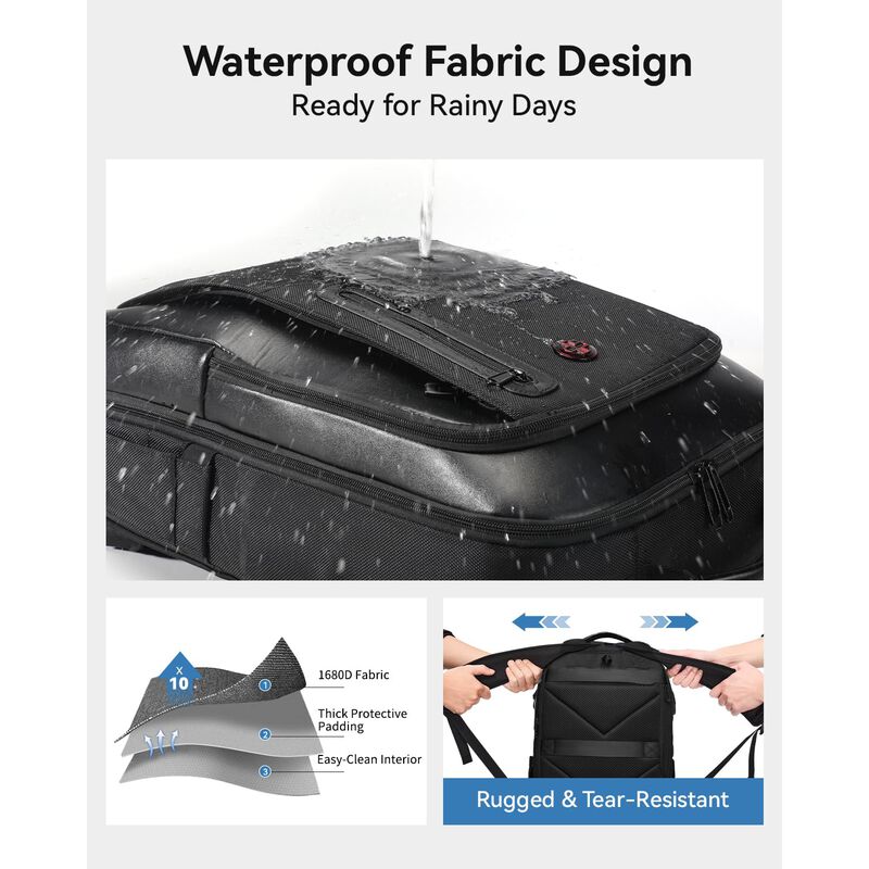 Mochila Cross Gear 15.6" Expandible Impermeable image number null