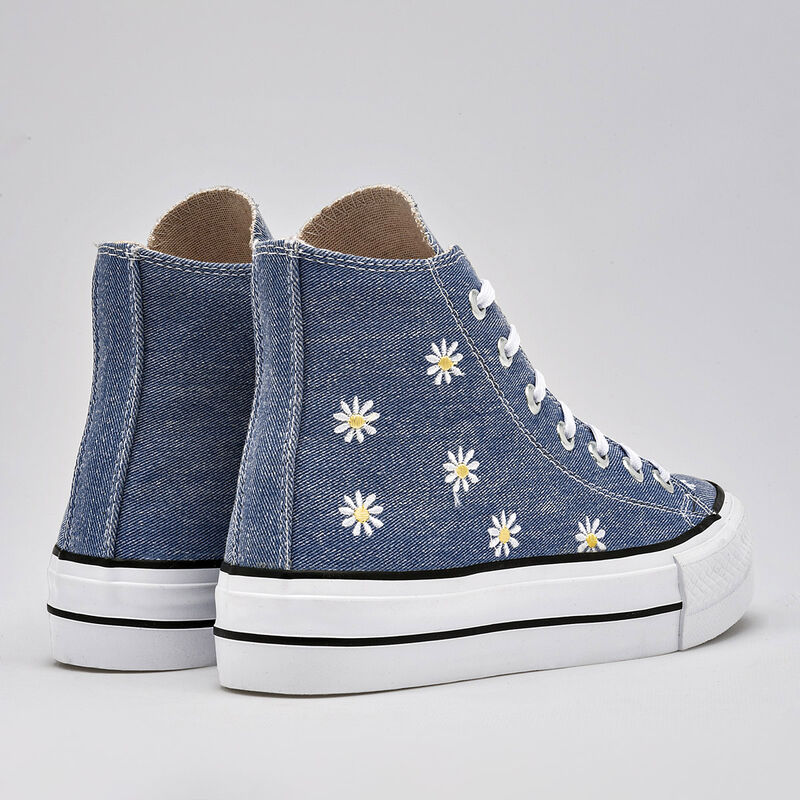 Moramora Tenis urbano para mujer azul blanco am... image number null