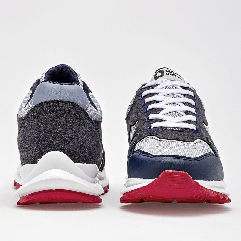 Mora Urban Tenis urbano para hombre marino gris... image number null