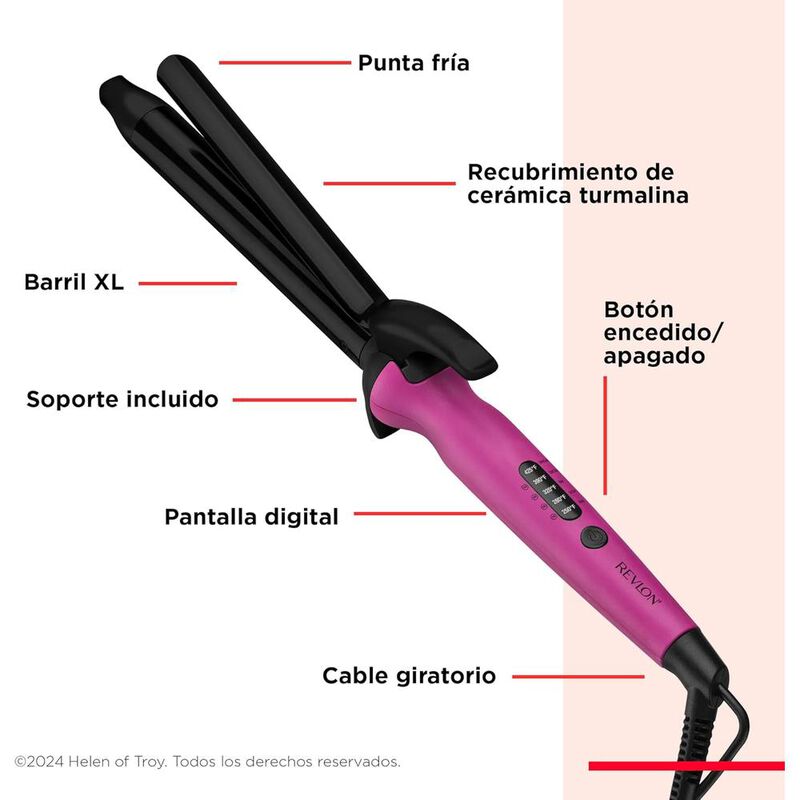 Rizadora Cabello Revlon Rvir1196 Pantalla 1 Pul... image number null