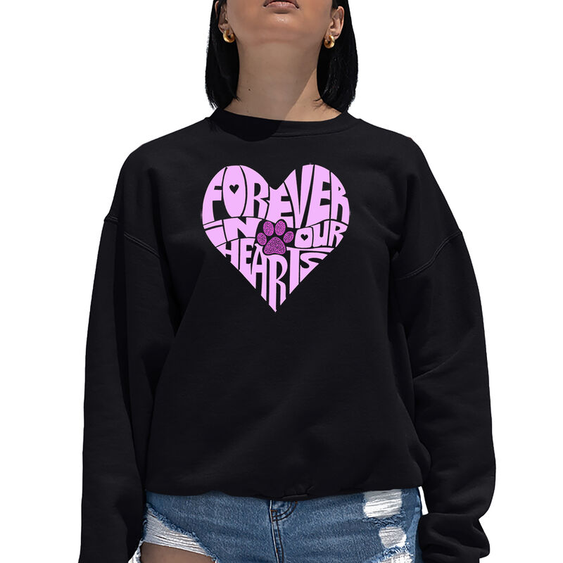 Sudadera De Cuello Redondo Word Art Para Mujer ... image number null