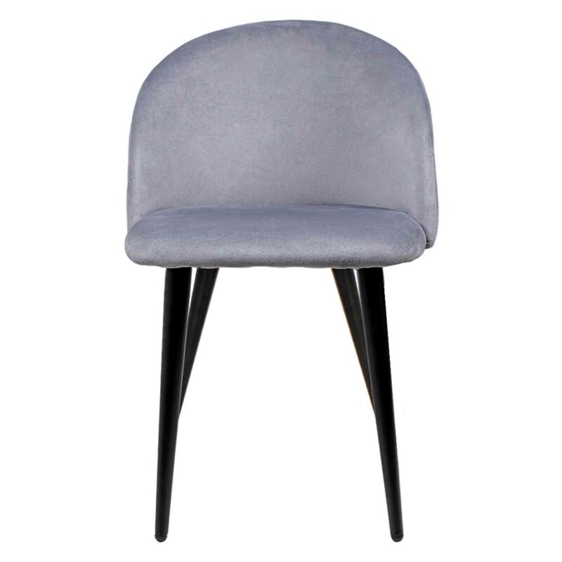 Set 2 Sillas Comedor Terciopelo Modernas Acolch... image number null