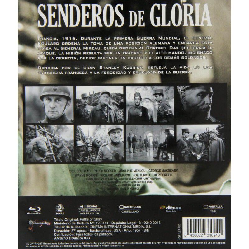 Senderos De Gloria [blu-ray R] (1957) Paths Of ... image number null