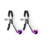 SET DE PINZAS PARA PEZONES CON CASCABEL COLOR MORADO